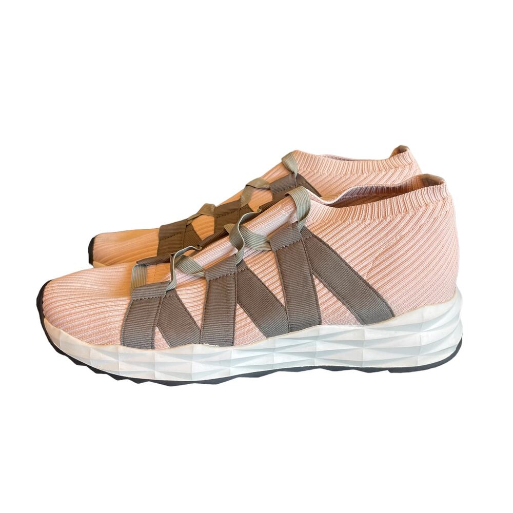 BP Knit Slip On No Lace Sneakers Pink Brown Women’s Size 9.5